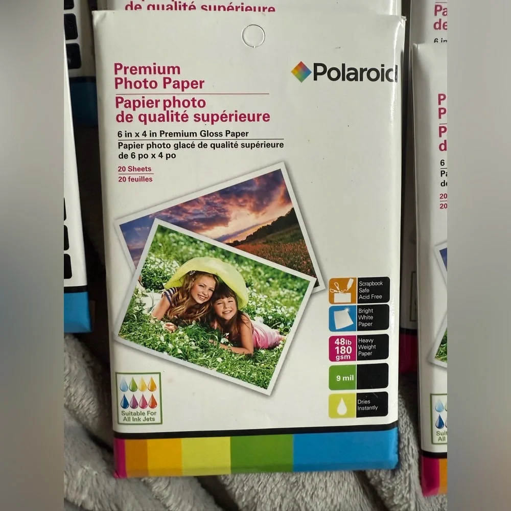 Polaroid Premium Photo Paper - White (Pack) - Bright Gloss Prints